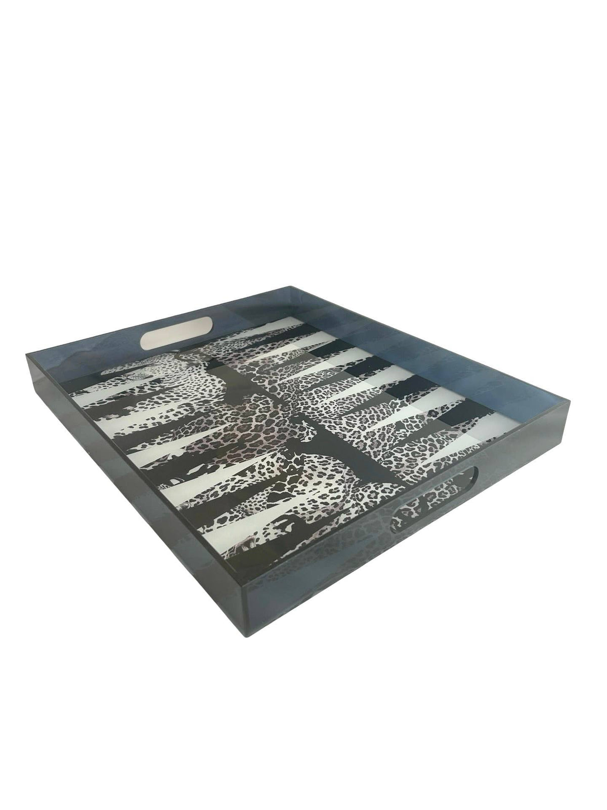 Maven Home Acrylic Backgammon Game Set, Black Leopard - view 05
