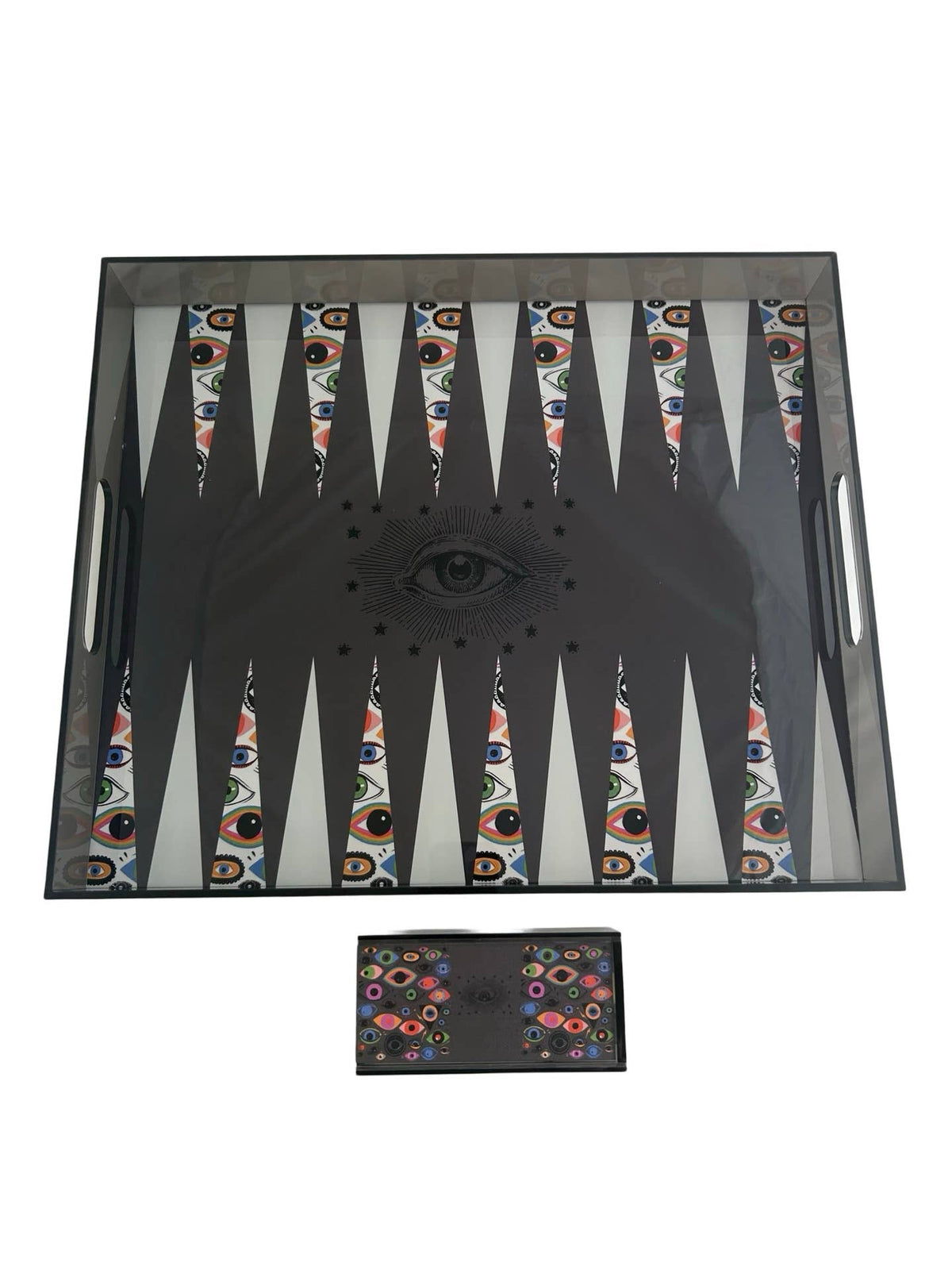 Maven Home Acrylic Backgammon Game Set, Evil Eye - view 05