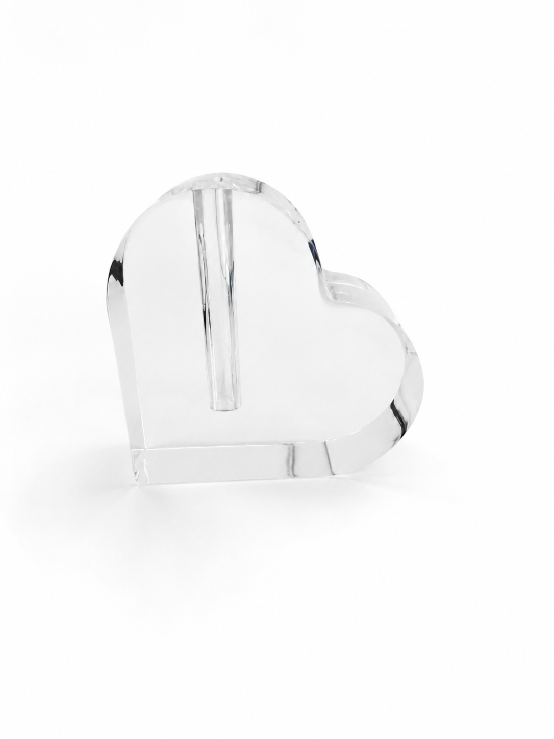 Modern Acrylic Heart Bud Vase, Clear — Maven Home
