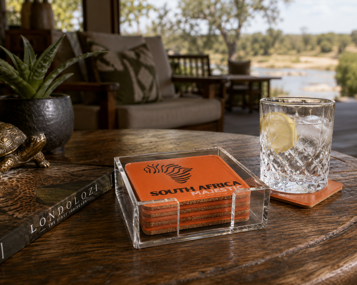 Bon Voyage Acrylic Coasters, South Africa with Holder - view 07