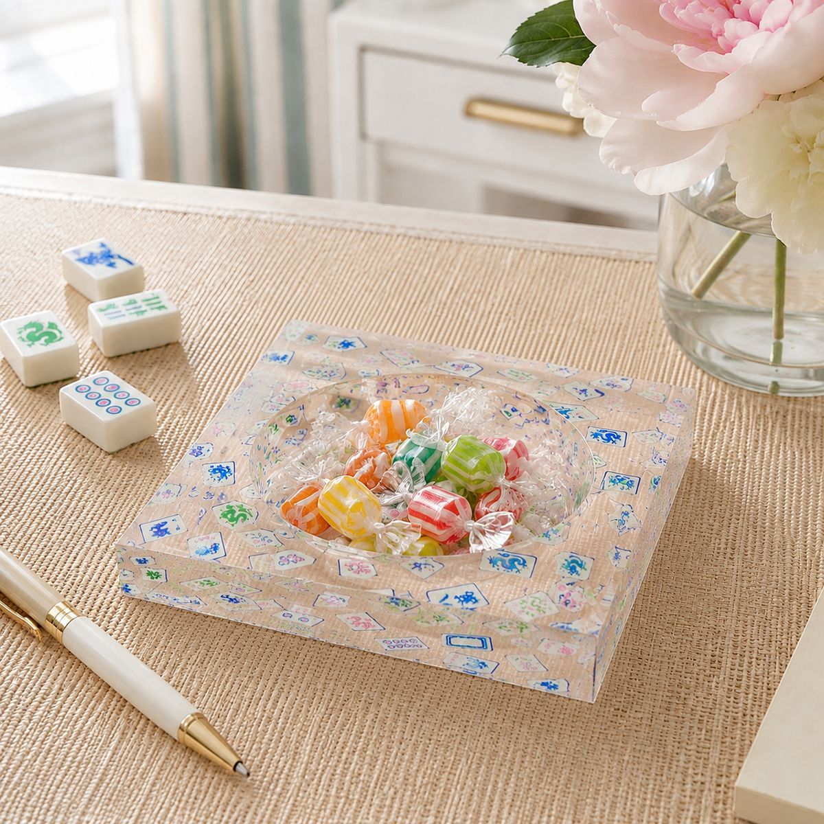 Catchall Lucite Bowl - Mahjong Tile — photo 2