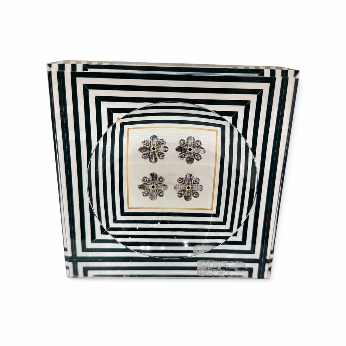 Catchall Lucite Bowl - Striped Floral — photo 9