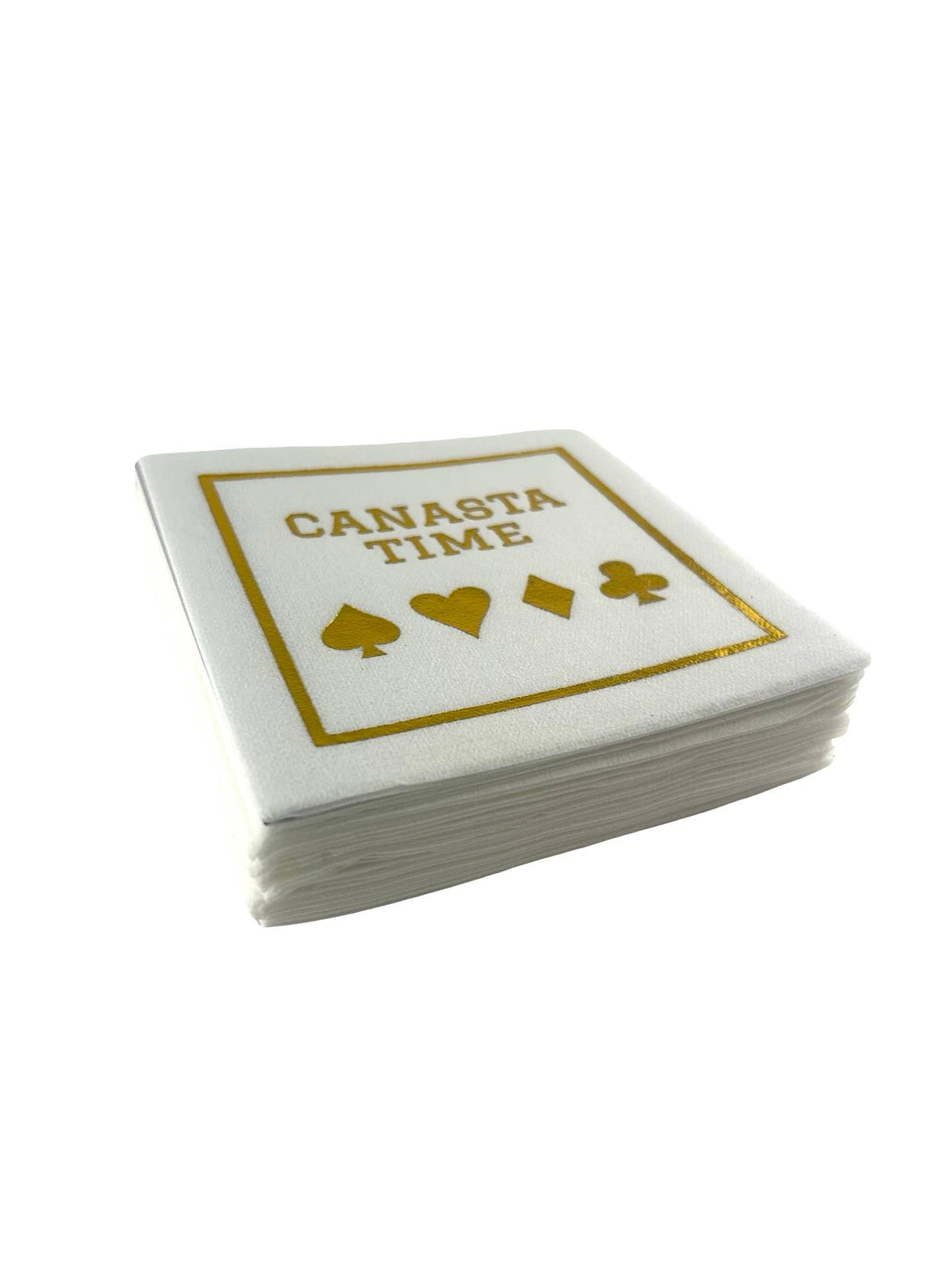 Maven Home Linen-Feel Cocktail Napkins, Canasta Time - view 07