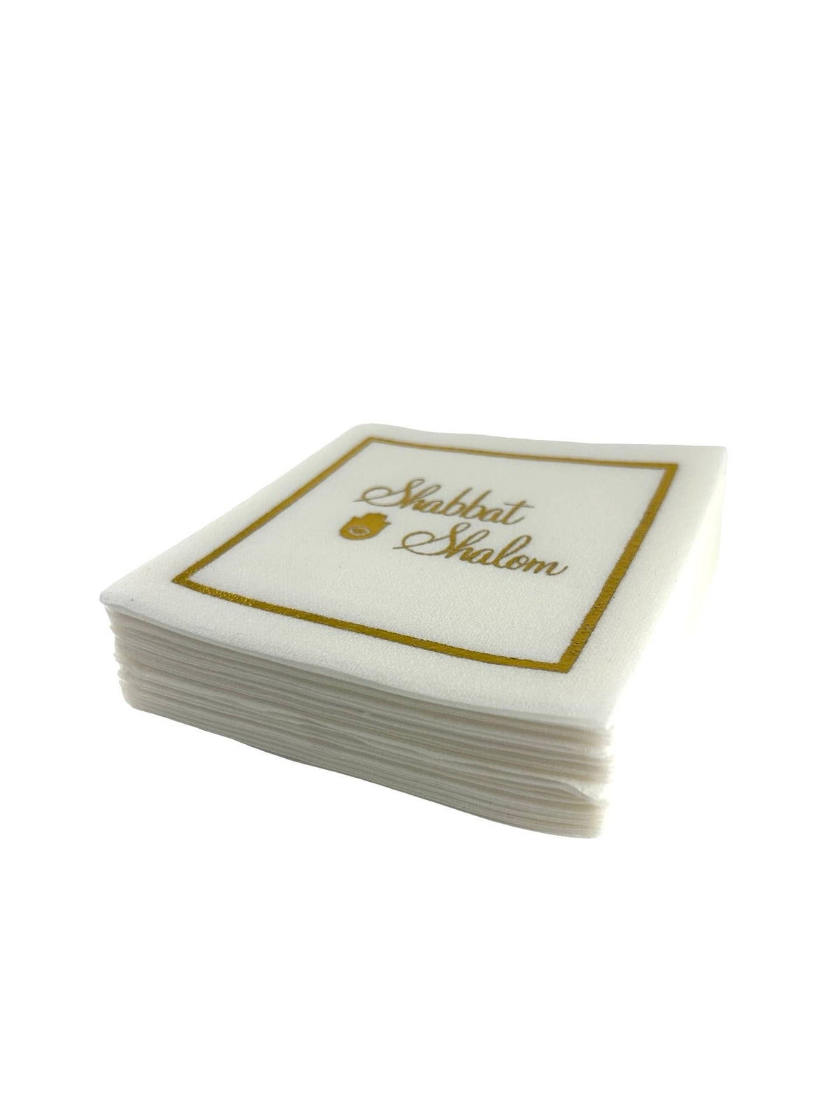 Maven Home Linen-Feel Cocktail Napkins, Shabbat Shalom - view 04