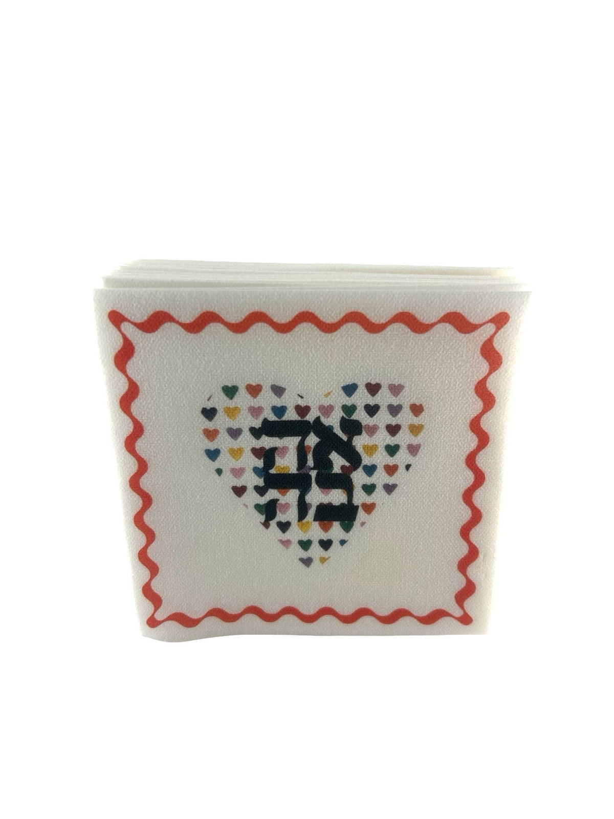 Maven Home Linen-Feel Cocktail Napkins, Ahava Heart - view 05
