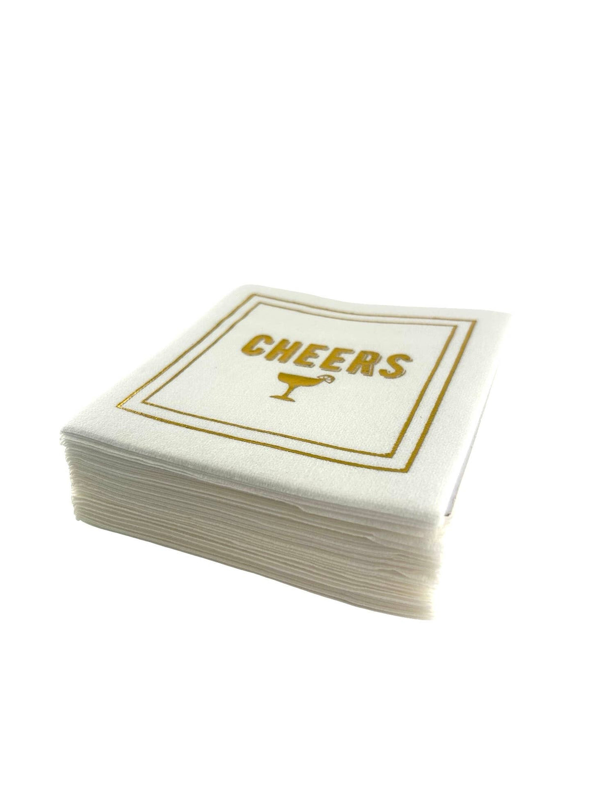 Maven Home Linen-Feel Cocktail Napkins, Cheers - view 03
