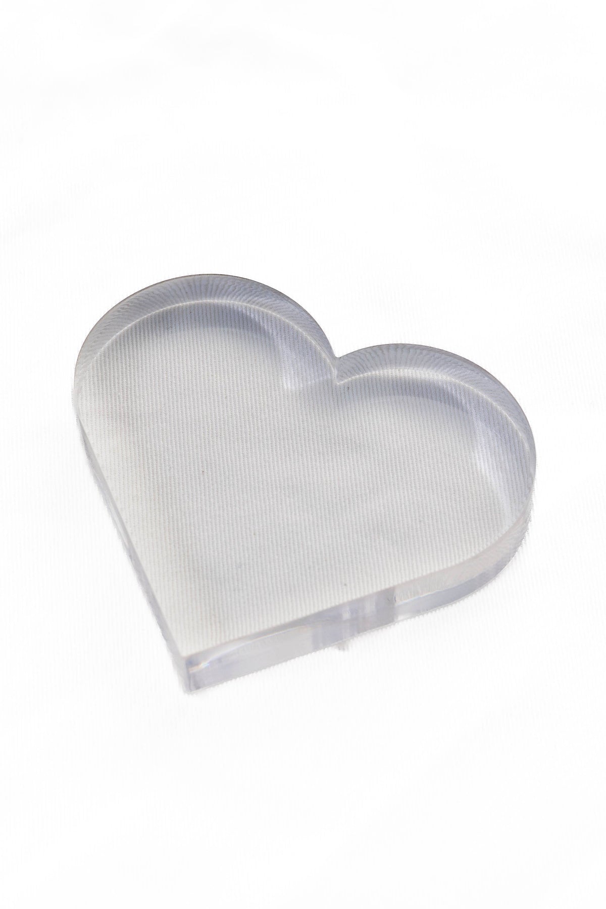 Maven Home Clear Heart acrylic napkin weight - view 04