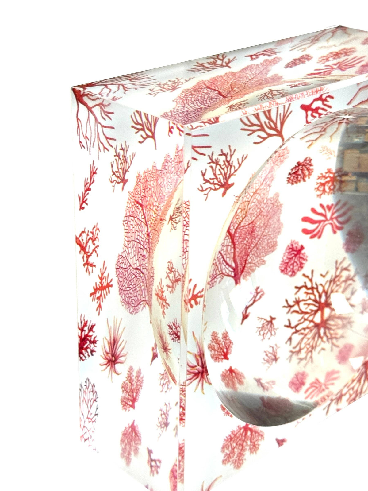 Decorative Acrylic Bowl, Aura Coral - view 07