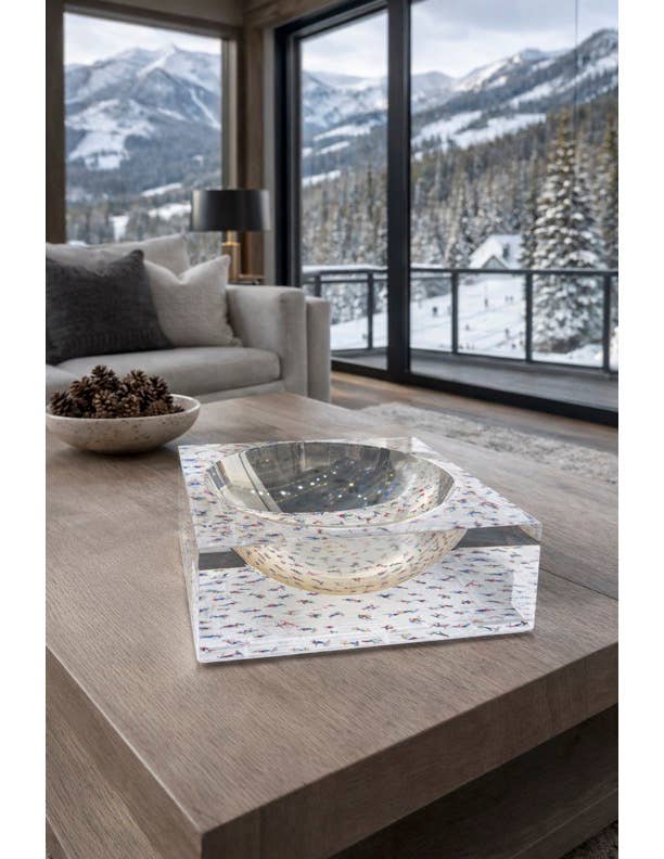 Decorative Acrylic Bowl, Aura Ski Jump - view 04