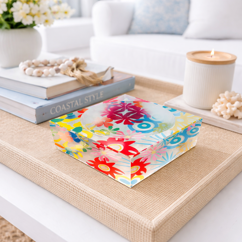Decorative Acrylic Bowl, Aura Abstract - view 03