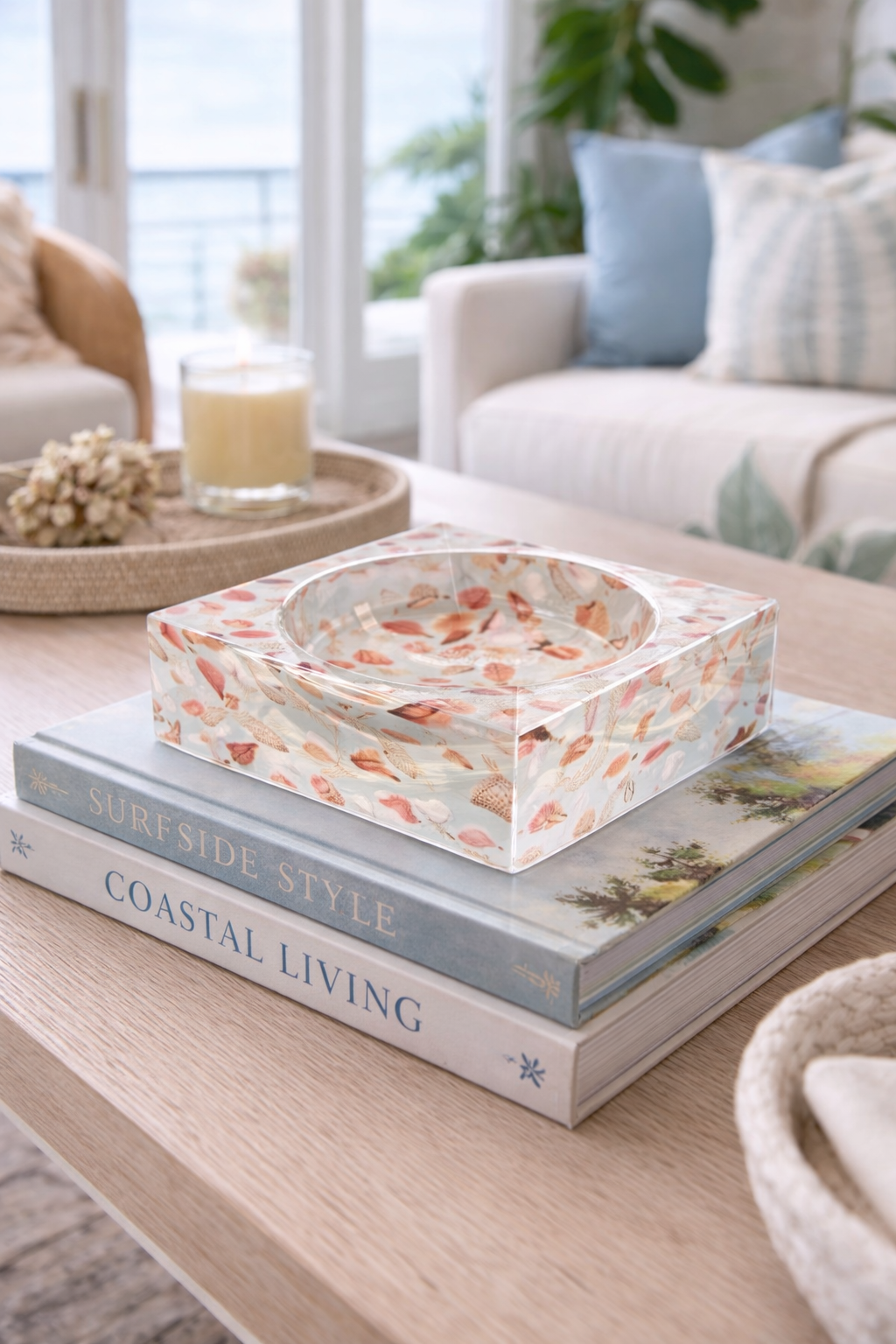 Decorative Acrylic Bowl, Aura Sea Life - alternate view