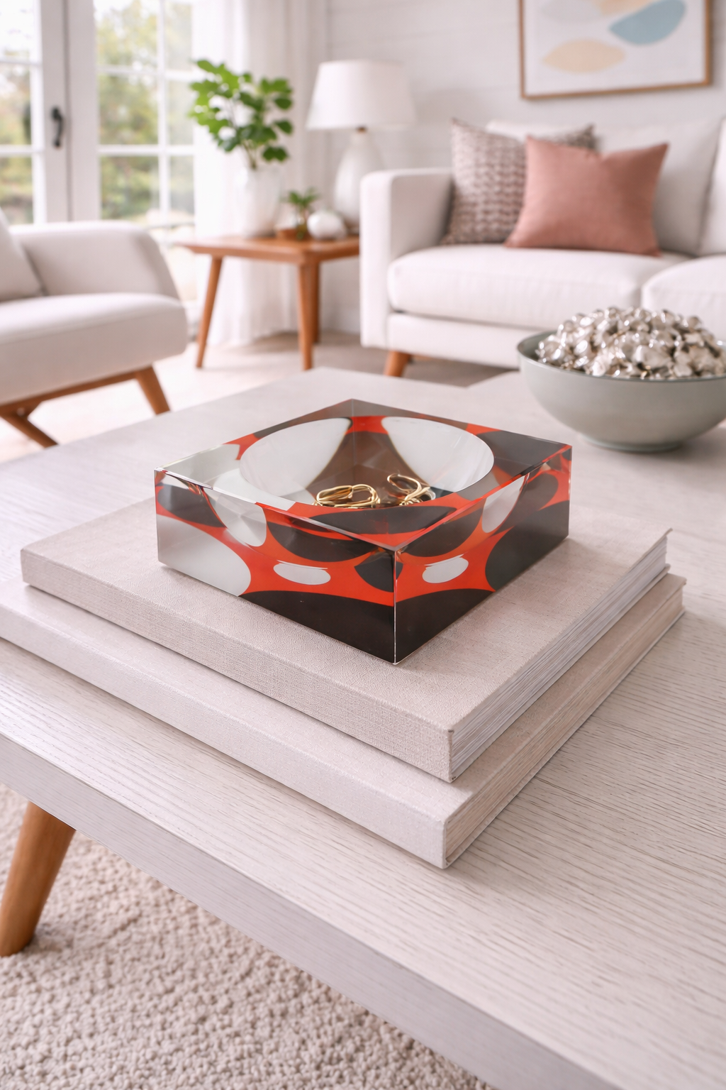 Decorative Acrylic Bowl, Aura Throwback - view 05