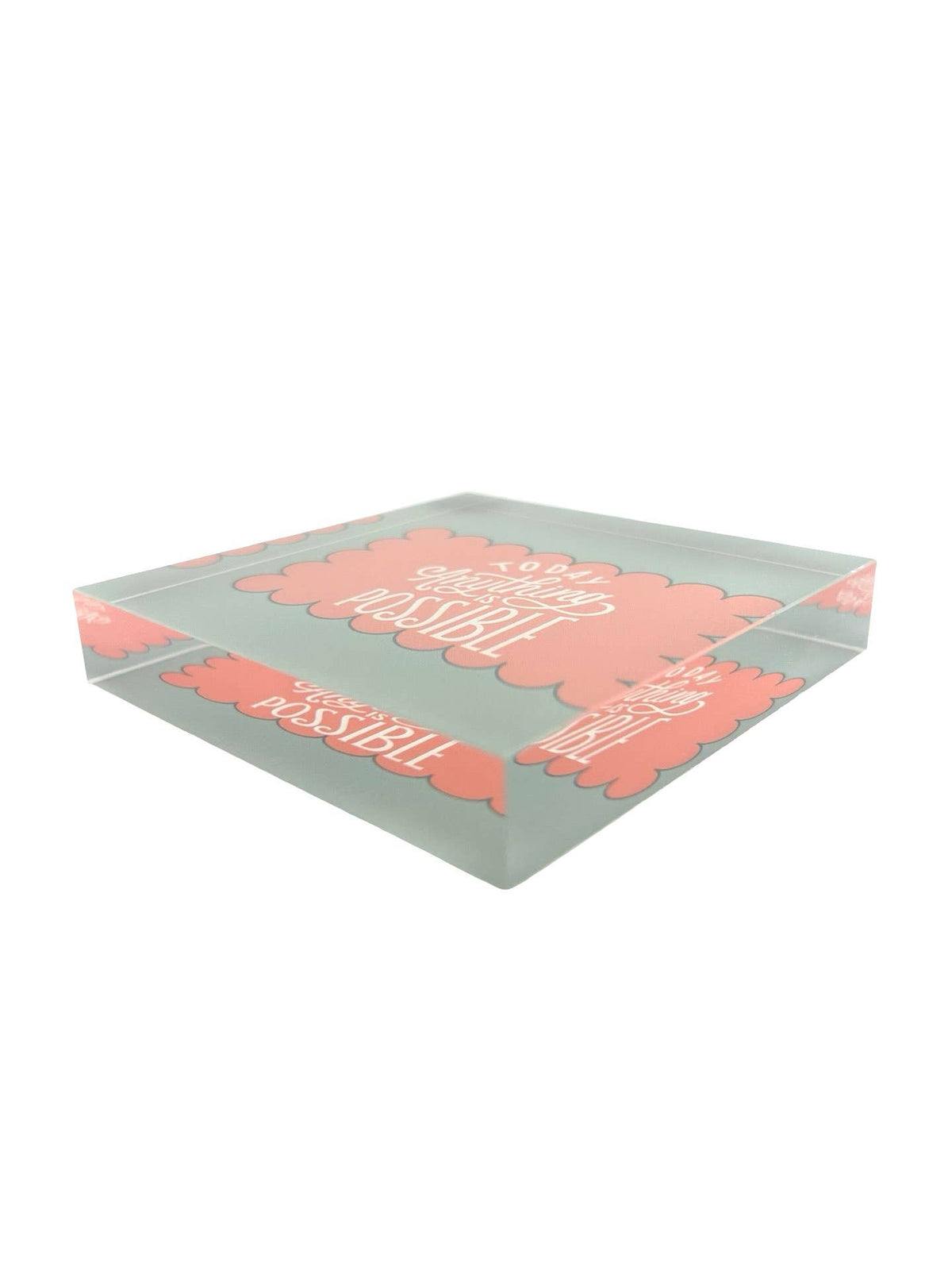 Maven Home Today acrylic desk weight, view 7