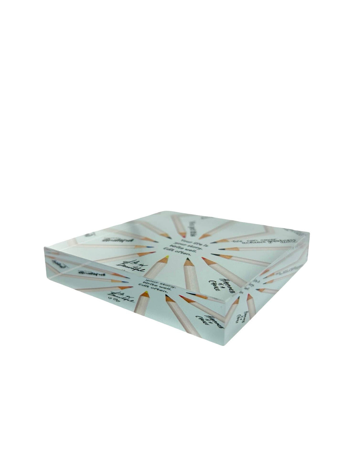 Maven Home Life Story acrylic desk weight, view 6