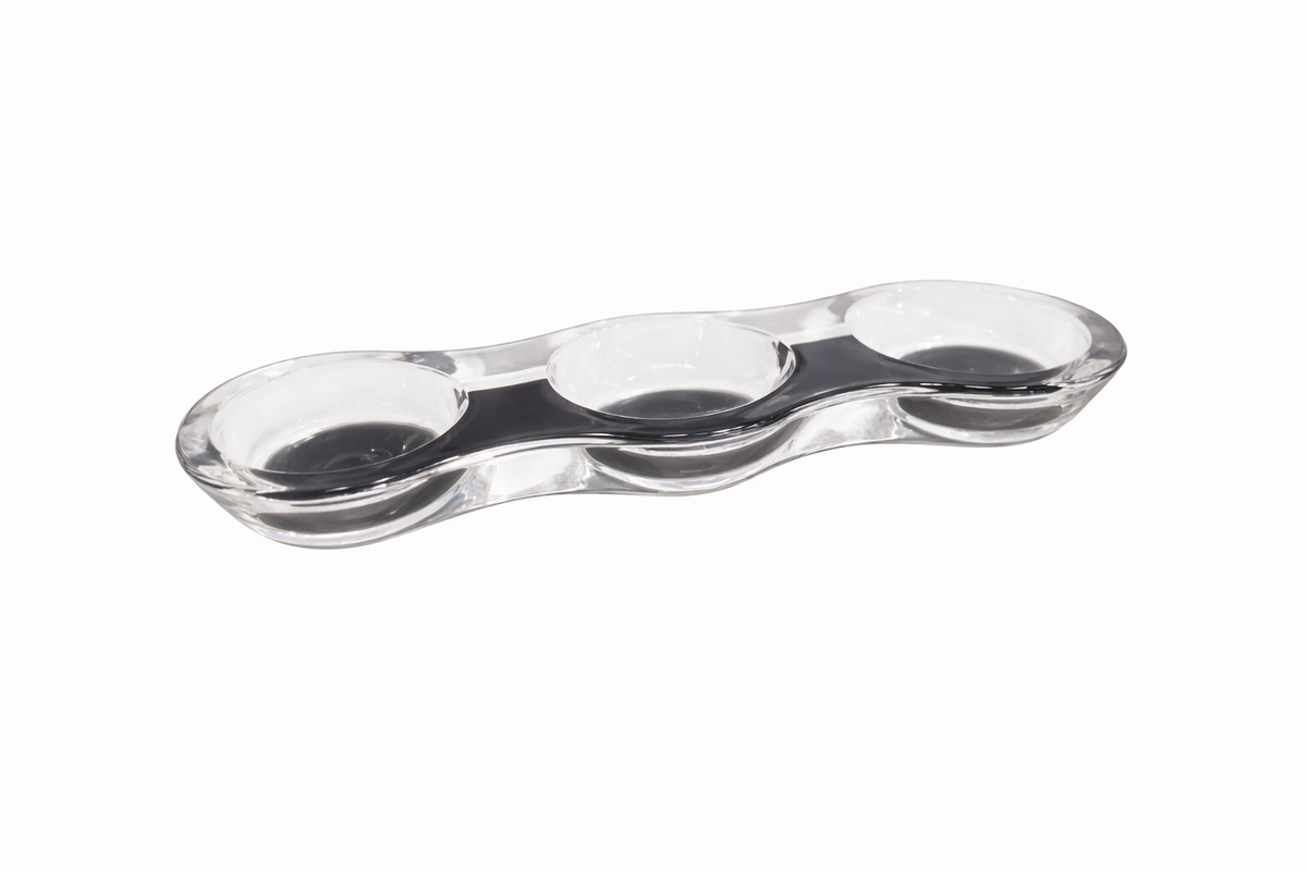 Modern Acrylic Grazing Bowl, Slate Accent - view 04