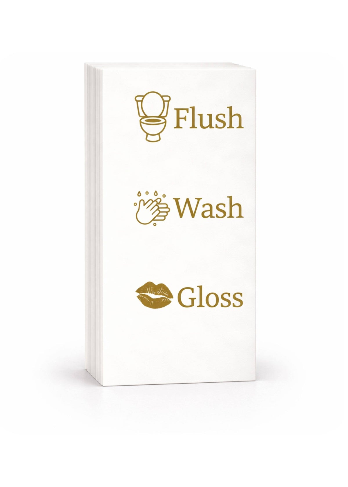 Linen-Feel Guest Towel Napkins, Flush, Wash, Gloss - alternate view