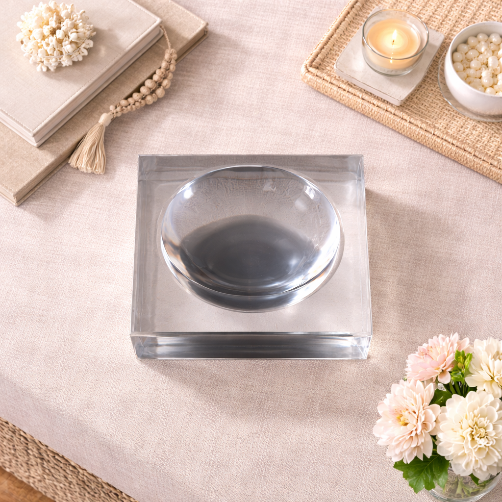 Decorative Modern Acrylic Bowl, Slate - view 08