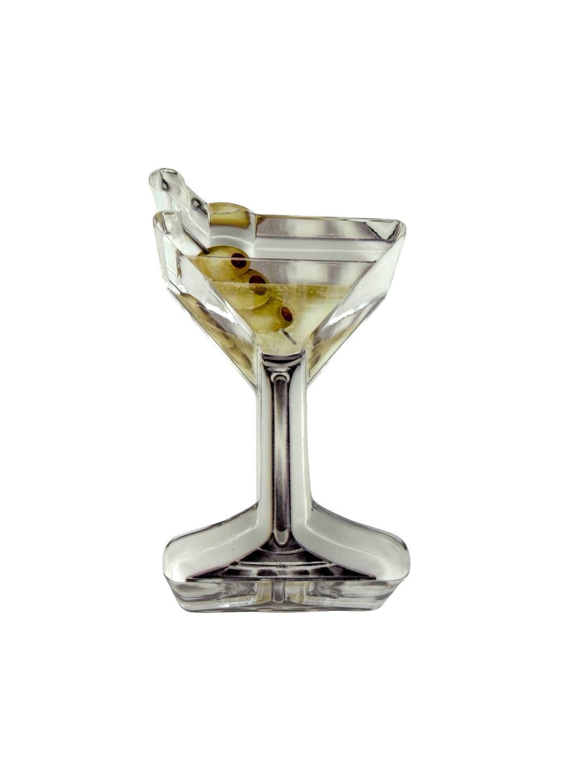 Martini acrylic napkin weight, styled photo (view 11)