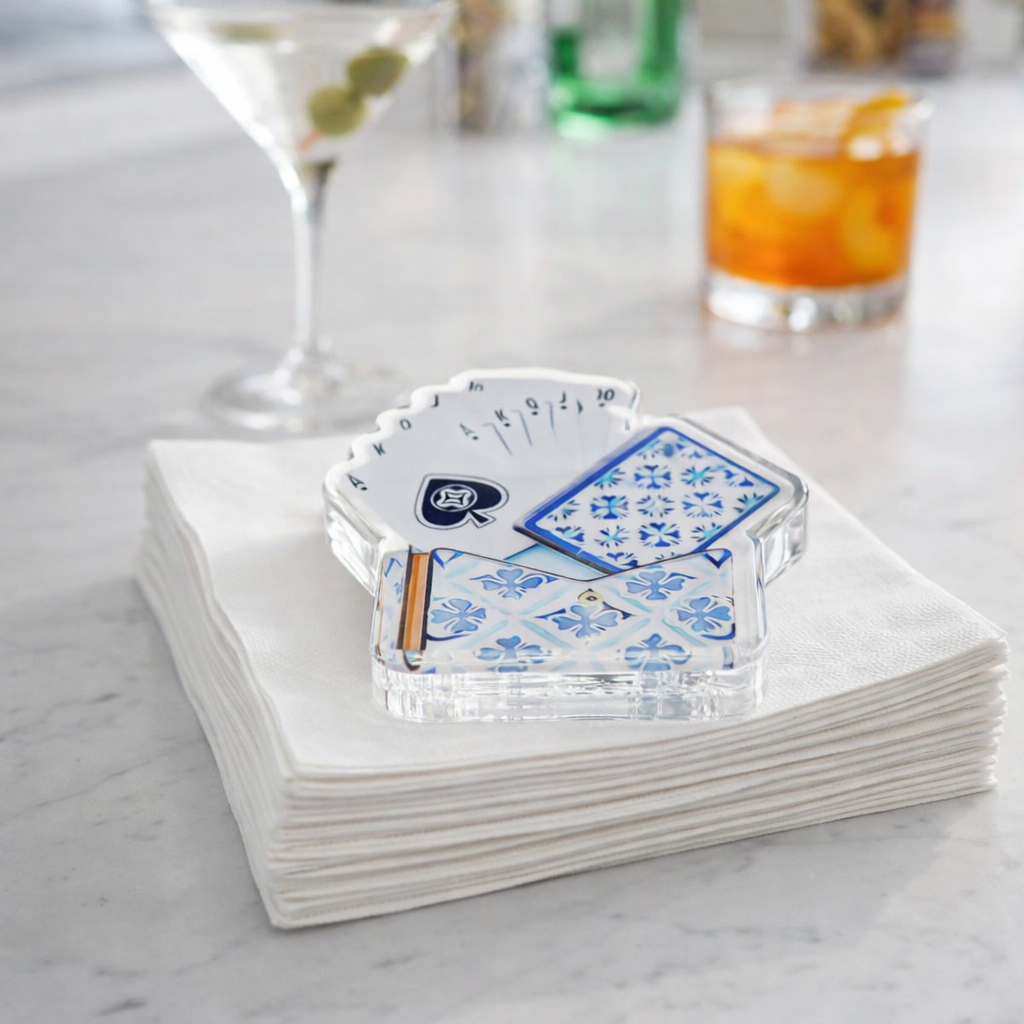 Maven Home Card Game acrylic napkin weight
