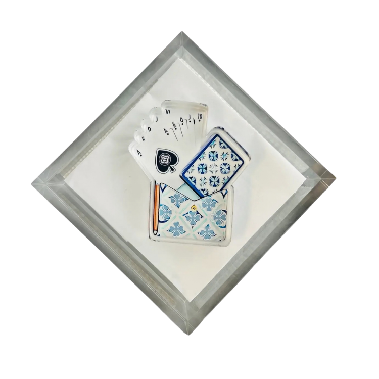 Maven Home Card Game acrylic napkin weight alternate view