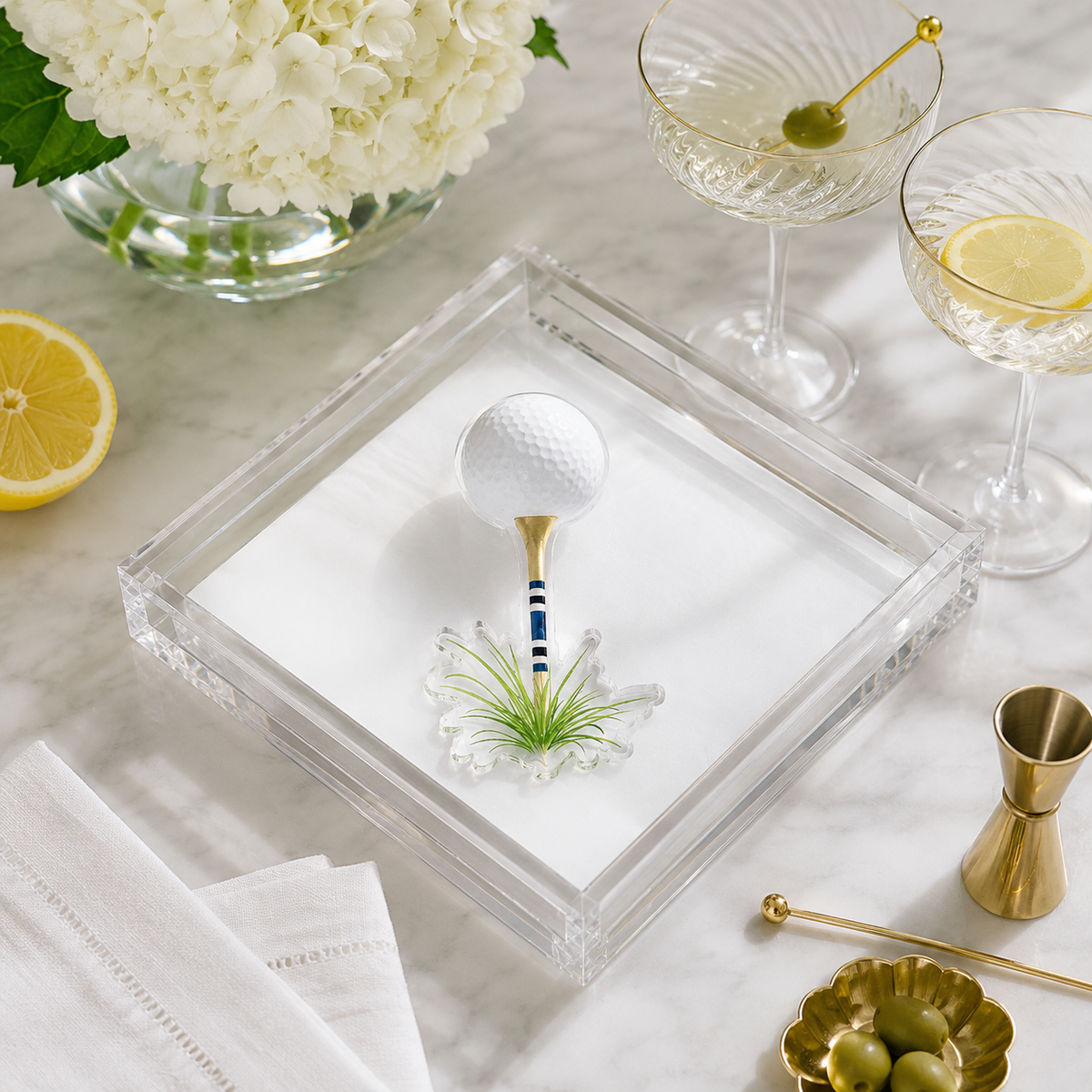 Maven Home Golf acrylic napkin weight
