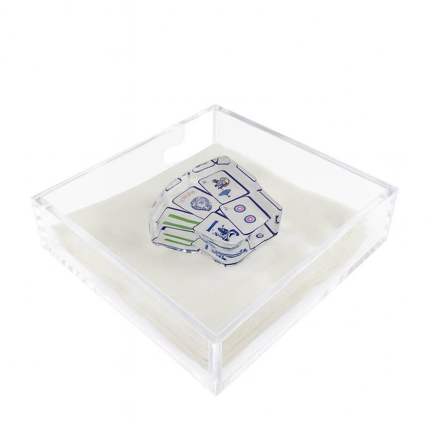 Maven Home Preppy Mahjong acrylic napkin weight - view 06