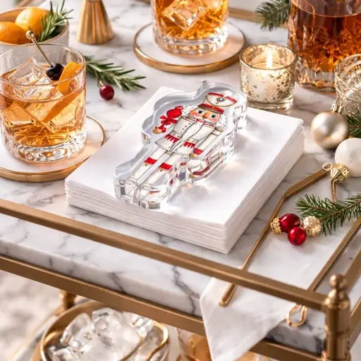 Acrylic Napkin Weight, Nutcracker - alternate view