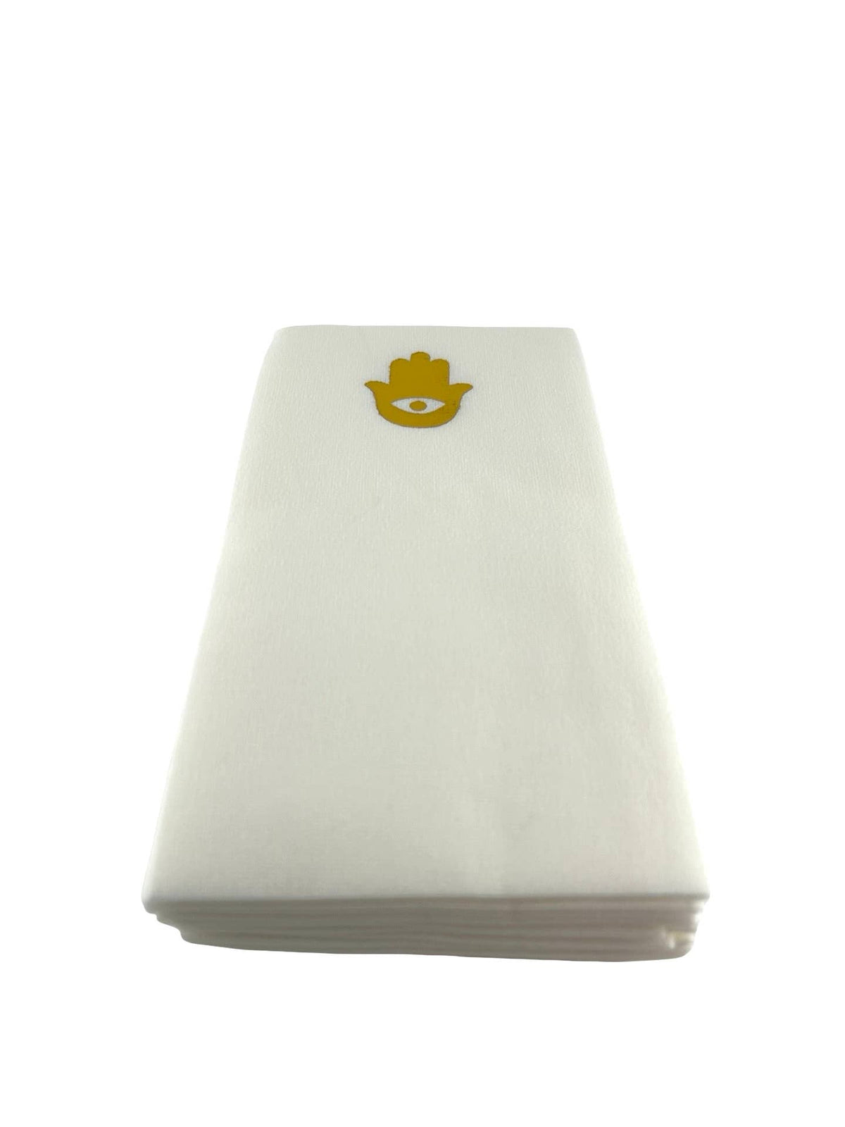 Maven Home Linen-Feel Guest Towel Napkins, Gold Hamsa - view 04