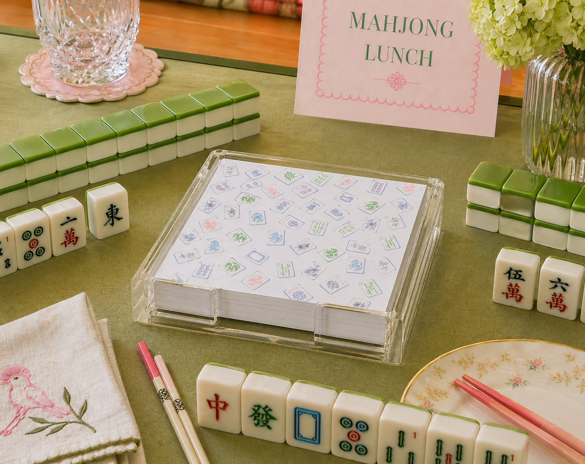 Maven Home Mahjong Wallpaper acrylic notepad holder - view 03