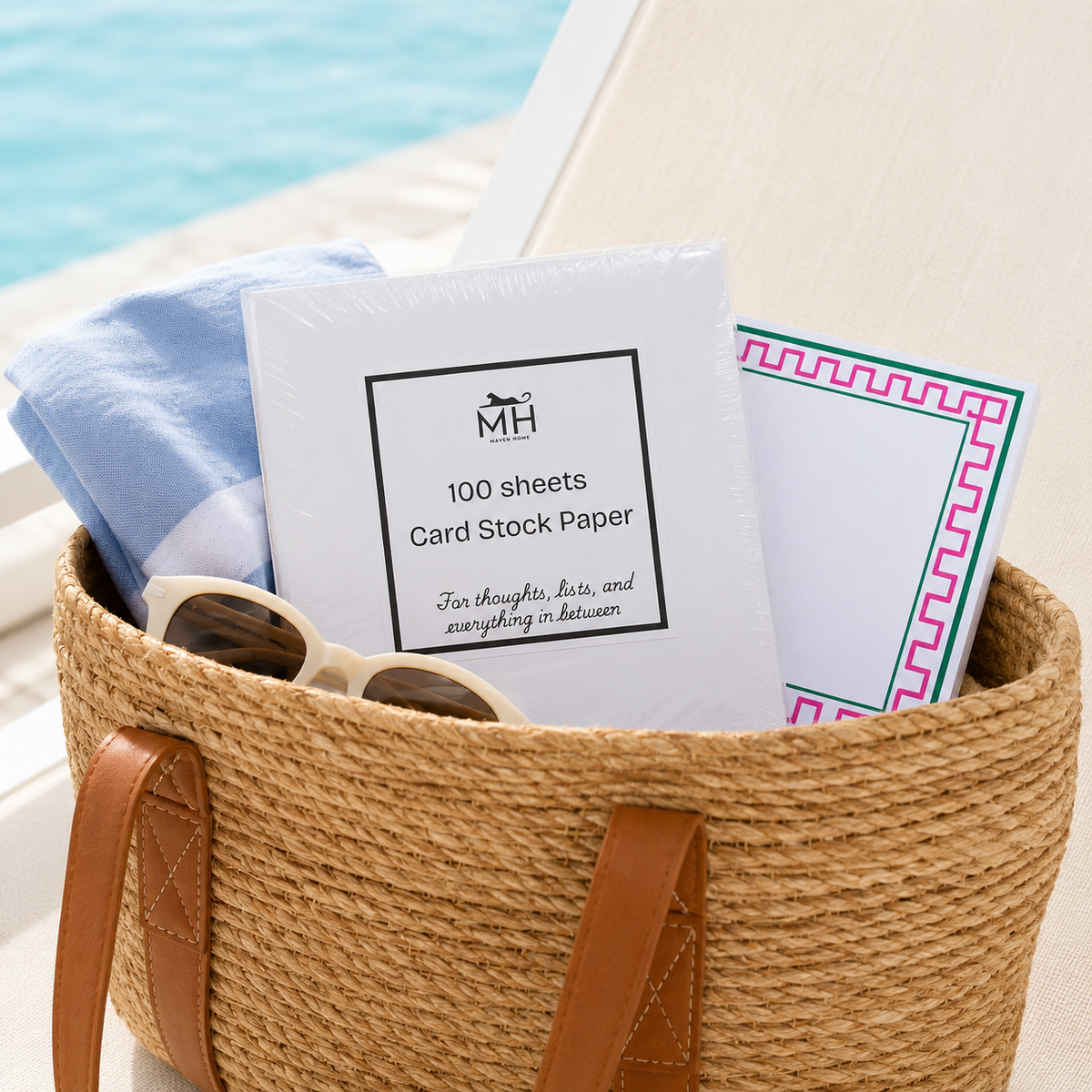 Acrylic Notepad Holder, Preppy Pink - 5x5 Inch — photo 3