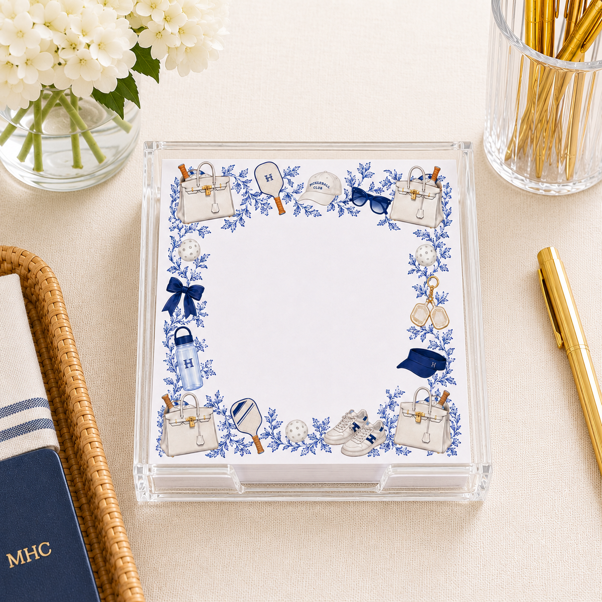 Maven Home Proper Pickleball acrylic notepad holder - view 03