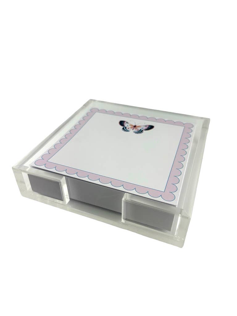 Maven Home Butterfly acrylic notepad holder - view 03