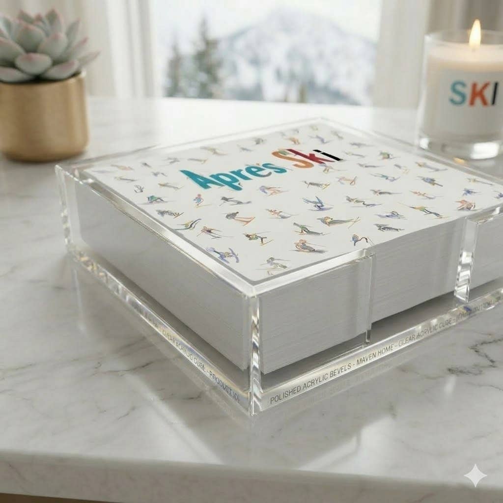 Maven Home Apres Ski acrylic notepad holder - view 04