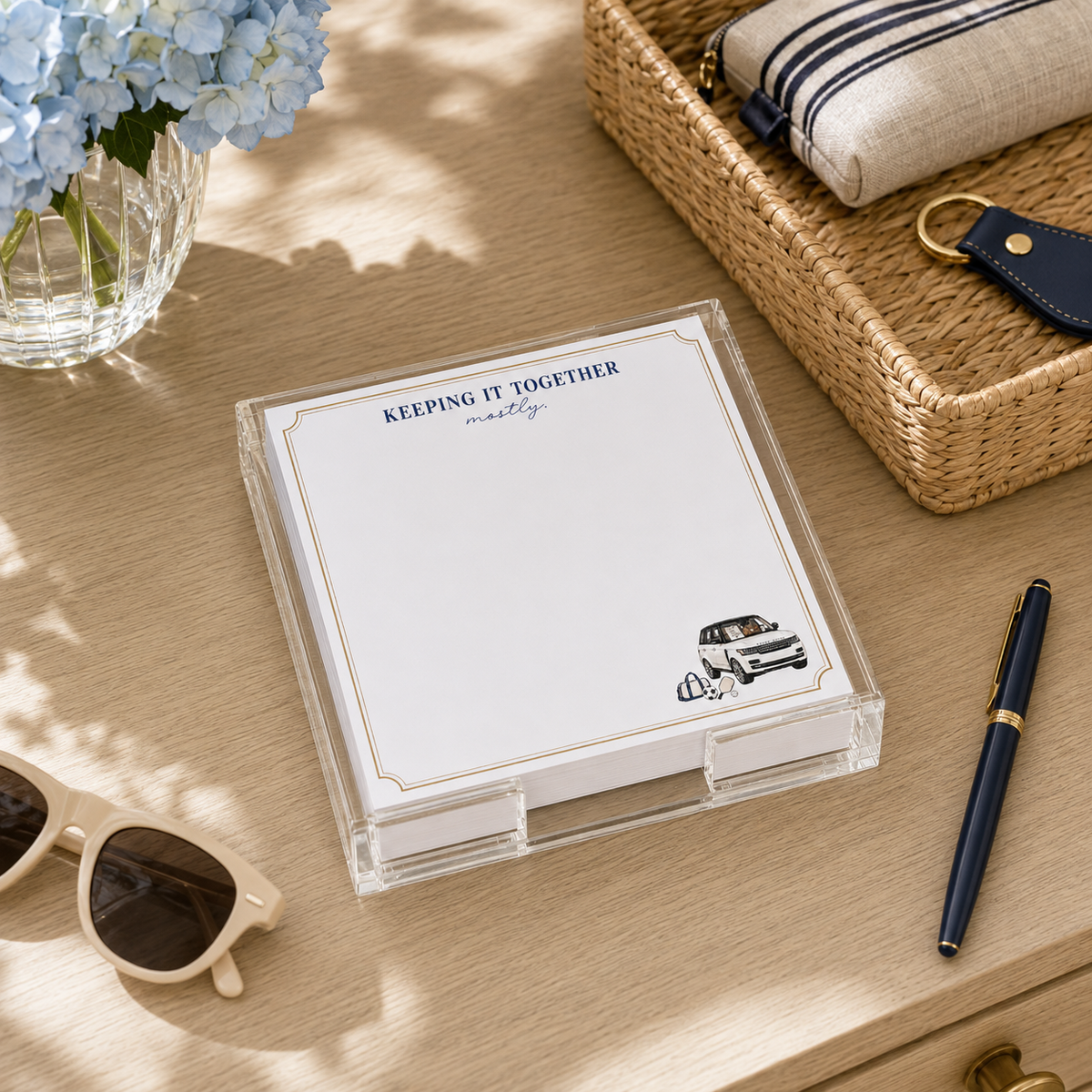 Keeping It Together Acrylic Notepad Holder Set