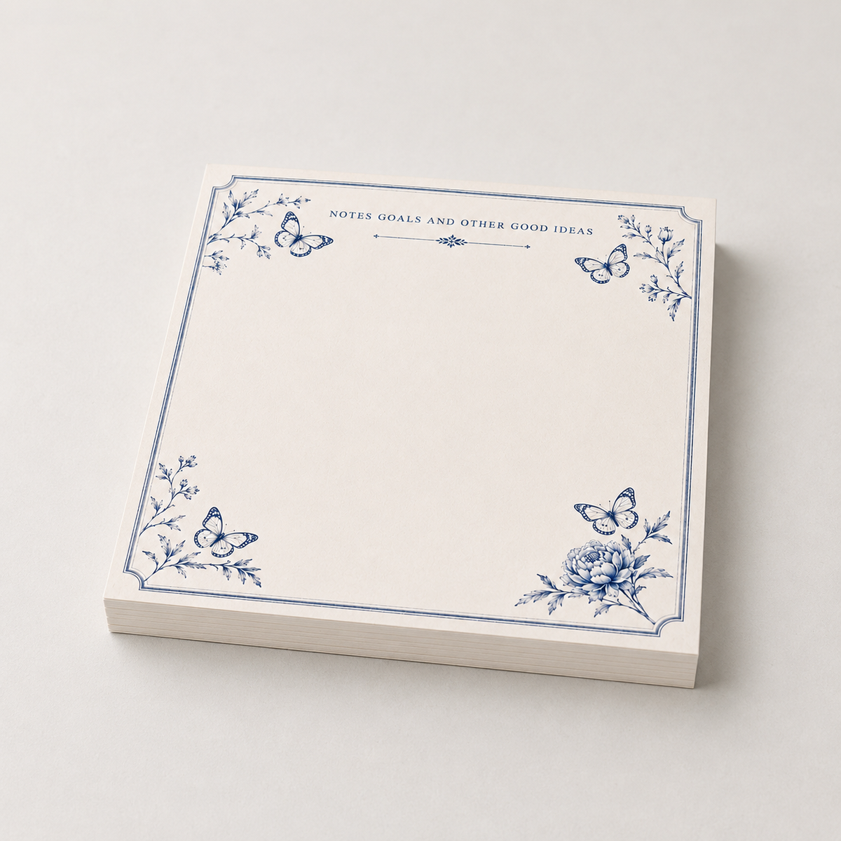 Notes and Goals Acrylic Notepad Holder