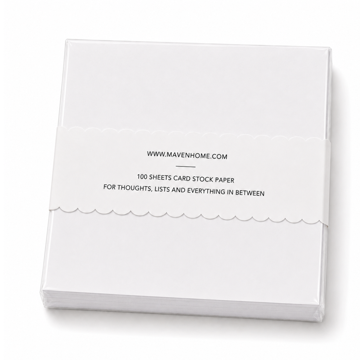Proper Pantry kitchen notepad refill, 5x5 inch memo pad with blue botanicals