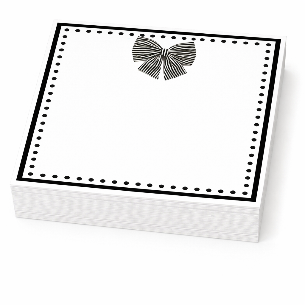 Maven Home Black Bow notepad refill alternate view