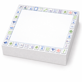 Notepad Refill, Preppy Mahjong - 5x5 Inch - alternate view