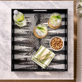 Maven Home Black Leopard acrylic backgammon game set alternate view
