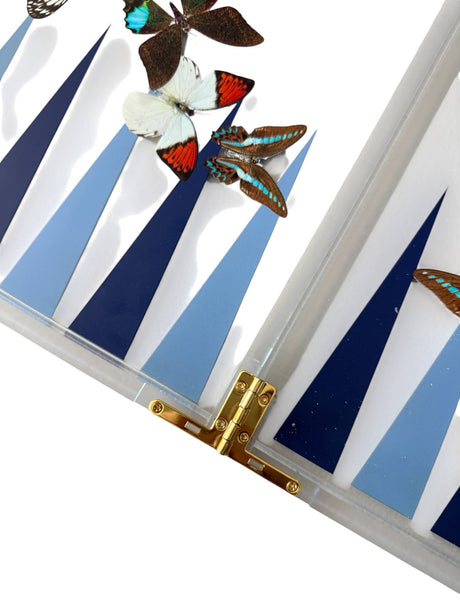 Maven Home Acrylic Backgammon Game Set, Butterfly - view 06