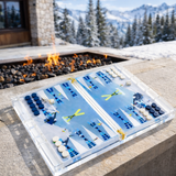 Maven Home Acrylic Backgammon Game Set, Skiers Edge - view 07