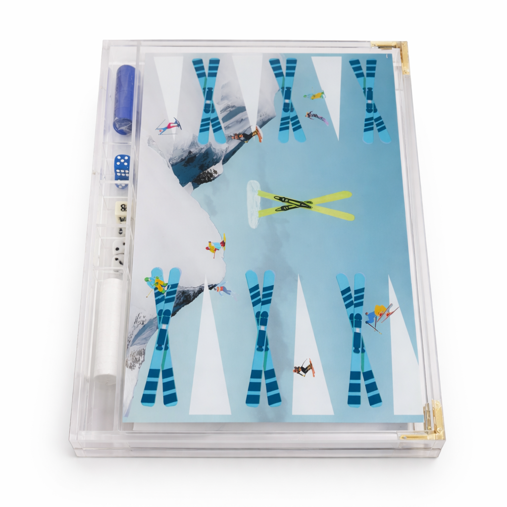 Maven Home Acrylic Backgammon Game Set, Skiers Edge - view 09