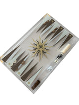 Acrylic Backgammon Game Set, Compass — Maven Home