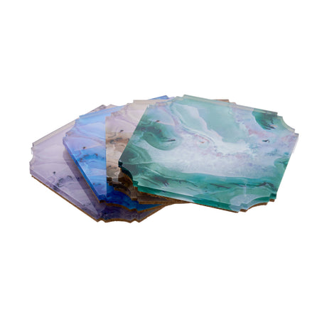 Boxed Acrylic Coaster Set of 4, Stone Marble - view 04