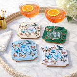 Boxed Acrylic Coaster Set of 4, Butterfly
