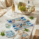 Boxed Acrylic Coaster Set of 4, Butterfly - view 09