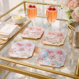 Boxed Acrylic Coaster Set of 4, Floral - view 05