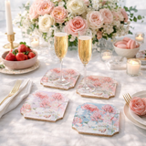 Boxed Acrylic Coaster Set of 4, Floral - view 06