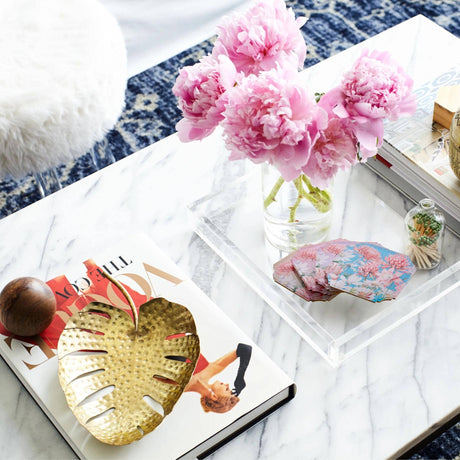 Boxed Acrylic Coaster Set of 4, Floral - view 08