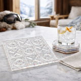 Boxed Acrylic Coaster Set of 4, Ski - view 03